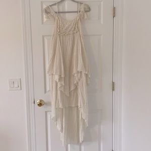 Free people tier cream boho dress